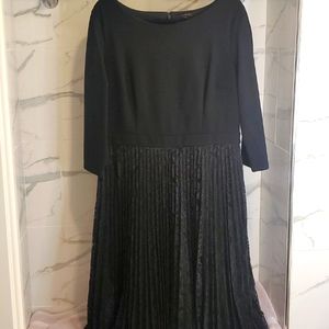 Talbots black lace dress size 14